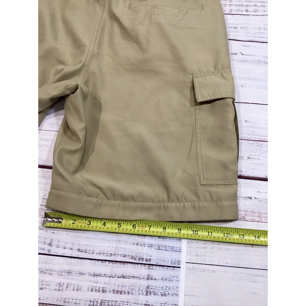 Vintage Y2K Proto Paintball P23 Mens Cargo Shorts XL Khaki Tan Utility Pockets‎